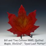 Bill and Tina Collison 9885, Quilted Maple, 15x12x2”, “Dyed Leaf Platter”-1.JPG